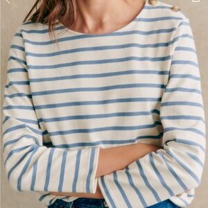 Sezane Colette Mariniere in Vintage Blue